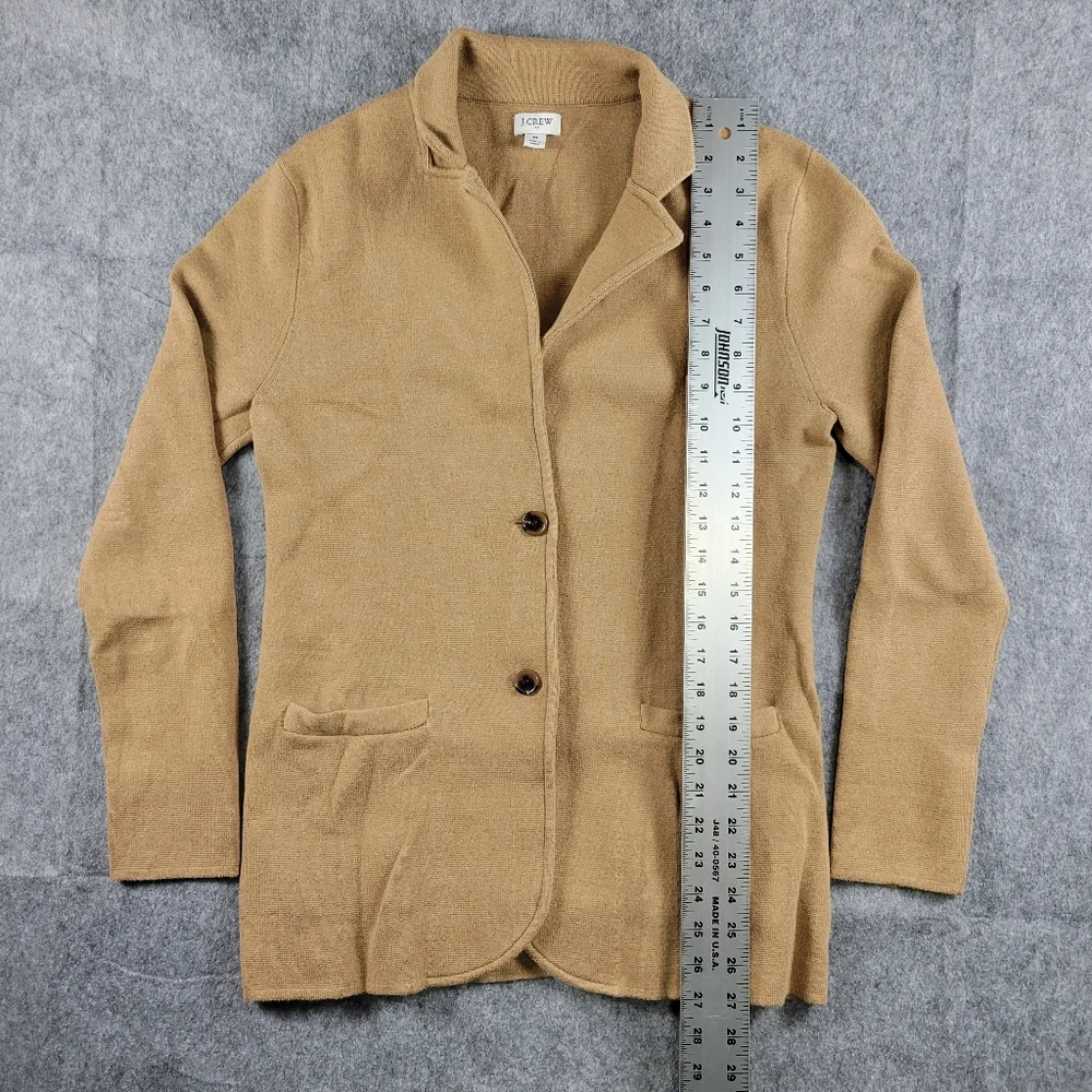 J.Crew Tan Cardigan Blazer Women Size Medium